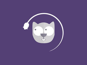 Daire içinde fareye bakan kedi gözleri yaratıcı yükleme ilerleme çubuğu küçük animasyon ppt özel efektler
