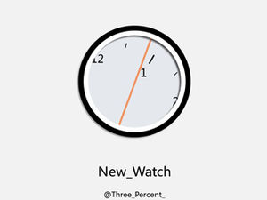 Reloj que indica la plantilla ppt de presentación de animación de tiempo