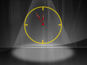 Modelo de ppt de efeito de contagem regressiva do relógio