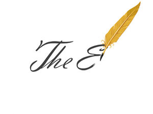 the end chicken pen writing effect ppt template