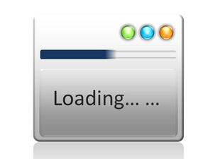 Apple system interface style loading progress bar ppt special effect template