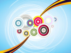 Template animasi judul cincin warna dinamis di sekitarnya