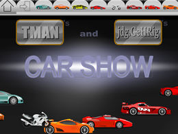 Racing theme man-machine interface interactive ppt special effects template