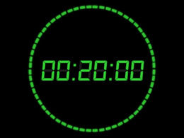 Countdown in minutes, seconds, ppt special effects