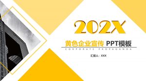 Yellow fashion corporate promotion general ppt template