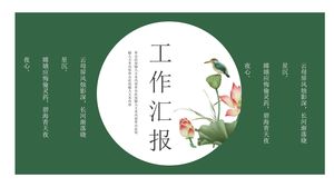PPT-Vorlage für Arbeitsberichte im klassischen chinesischen Stil