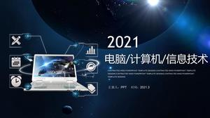 Templat ppt teknologi informasi komputer 2021