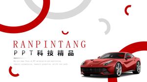 Magazine style sports car presentation ppt template