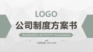Business simplu companie plan de planificare carte șablon ppt