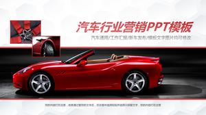A ppt template for the red sports car industry
