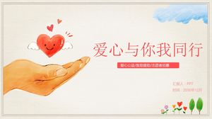 Love walk with me charity ppt template Love walk with me charity ppt template