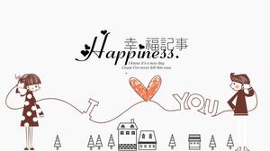 Love happiness note ppt template Love happiness note ppt template