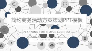 Modello ppt del piano di pianificazione degli eventi in stile business semplice