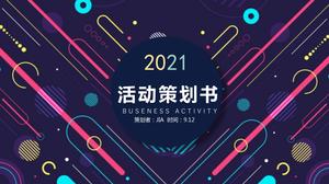 2021 carte de planificare a evenimentelor creative de modă șablon ppt universal