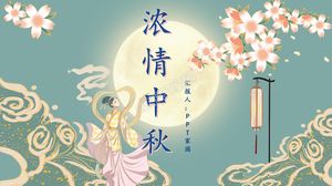Traditional moon cake mid-autumn festival ppt template