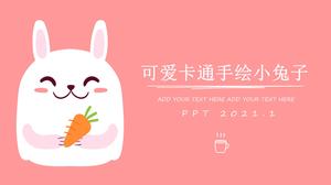Cute bunny creative ppt template