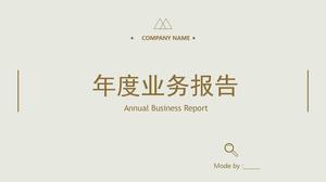 Annual business report ppt template