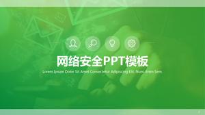 Green network security explanation ppt template