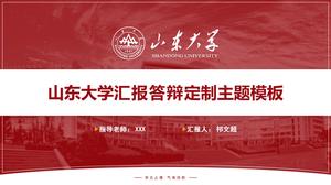 Szablon raportu dyplomowego ppt Uniwersytetu w Shandong