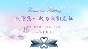 Couple wedding romantic anniversary ppt template