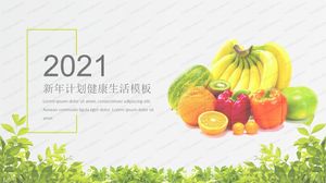 Modello ppt per il nuovo anno di vita sana 2021