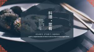 PPT-Vorlage für die Geschäftsplanung der japanischen Küche