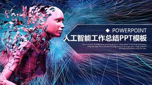 PPT-Vorlage für die Zusammenfassung der Aktivitäten der künstlichen Intelligenz