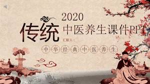 Tradycyjna kultura chińska medycyna styl szablon ppt
