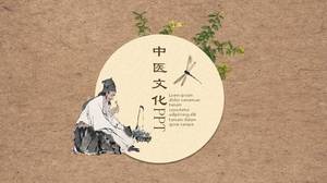 Chinese medicine culture style ppt template