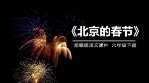 Beijing's Spring Festival ppt courseware new words