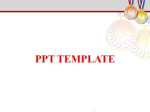Sports meeting theme ppt template