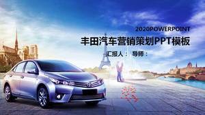 Modelo de ppt de planejamento de marketing de tema de carro Toyota