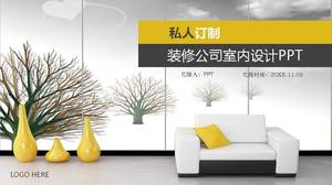 Modern decoration style interior design instructions ppt template