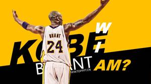 Sports player Kobe Bryant ppt template