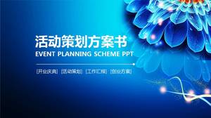 Blue opening event planning ppt template Blue opening event planning ppt template