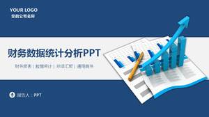 قالب PPT إحصائيات تحليل البيانات المالية