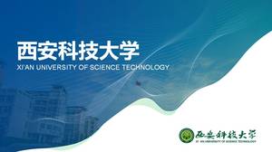 Xi'an Bilim ve Teknoloji Üniversitesi'nin yanıt ppt şablonu