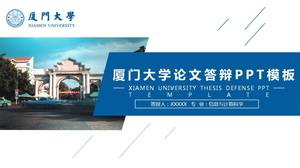 Template ppt pertahanan tesis Universitas Xiamen