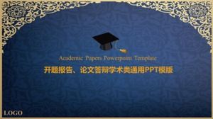 Una plantilla PPT general simple para el informe de apertura y la clase académica de defensa de tesis.