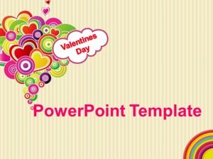 Tanabata Valentine's Day ppt template with fashion illustration love background