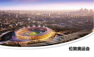 Olympic Games main stadium background PPT template
