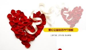Aşk yardım etkinliği PPT şablonu