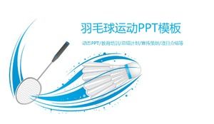 Modèle PPT de rapport de marketing sportif de badminton