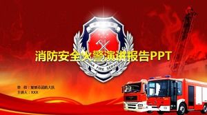 Plantilla PPT de promoción de seguridad contra incendios
