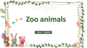 Simpatico cartone animato tema animale scuola elementare scuola materna insegnamento materiale didattico modello ppt