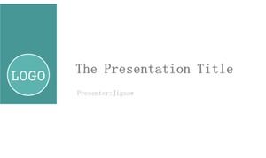 Clean and concise business simple PPT template