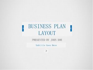 Simple and simple business PPT template on gray background