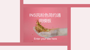 INS wind pink simple universal template