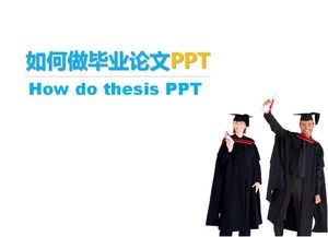 Basit PPT mezuniyet yanıtı PPT şablonu