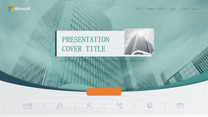 Light color system European and American style company introduction ppt template